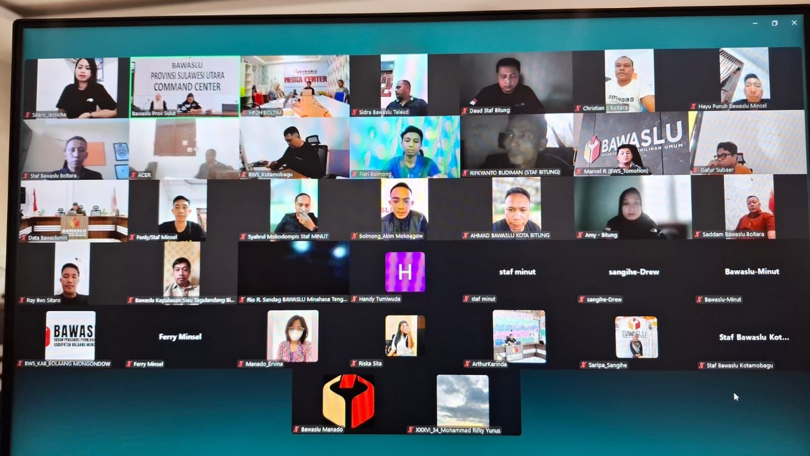 Bawaslu Sitaro Konsolidasi Pengawasan PDPB Triwulan IV Bersama Bawaslu Sulut