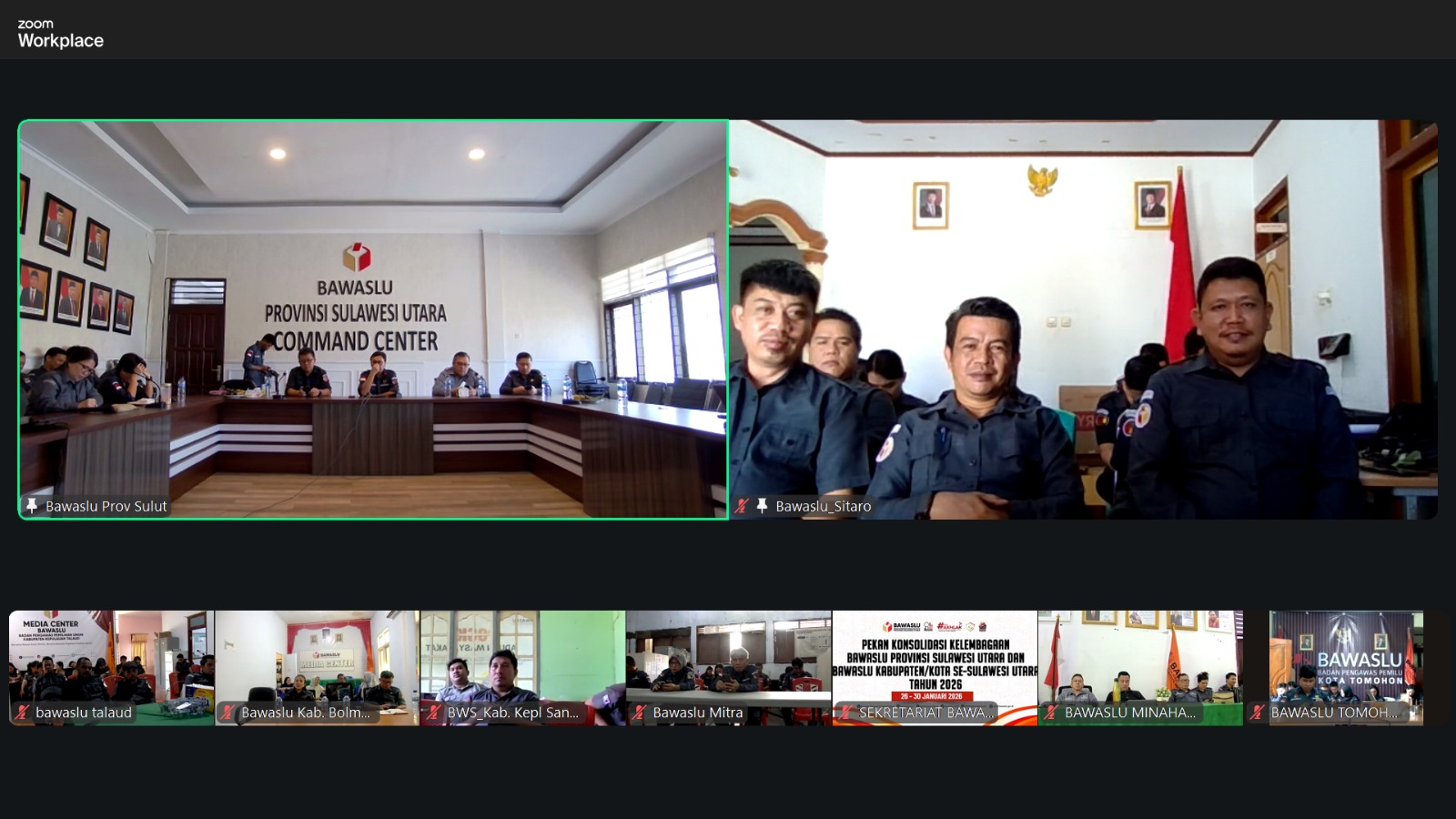 Bawaslu Sitaro Ikuti Hari Pertama Pekan Konsolidasi, Perkuat Strategi Pencegahan dan Edukasi Publik