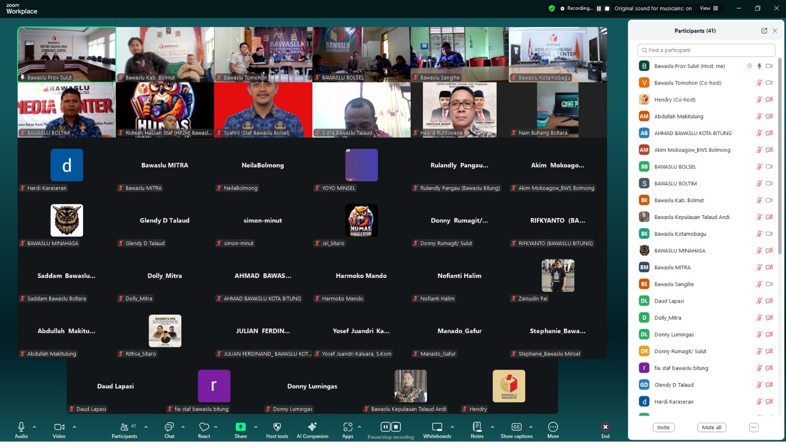 Bawaslu Sitaro Ikuti Bacarita HPS, Dalami Dampak Putusan MK terhadap Kewenangan Pengawasan