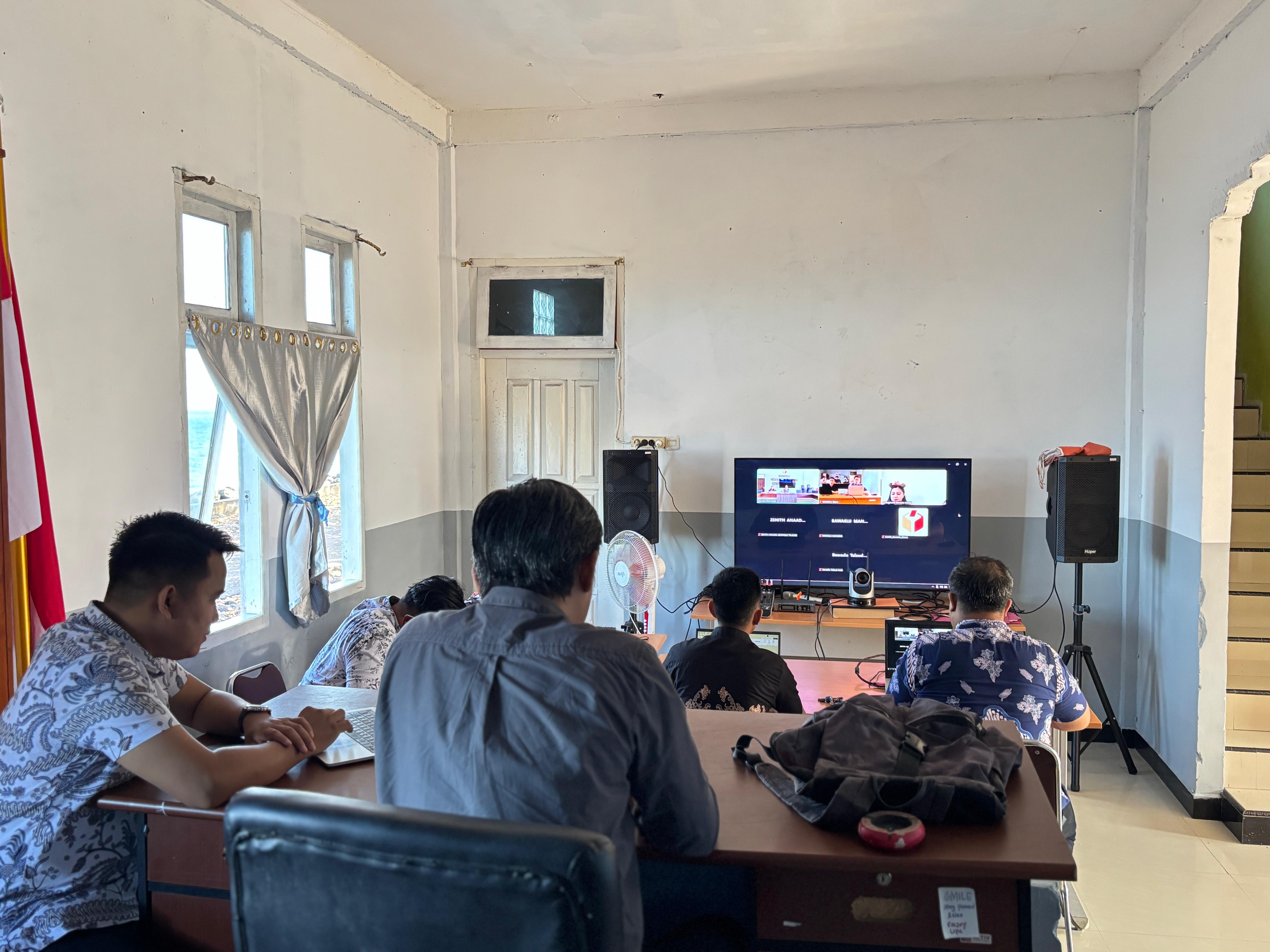 Bawaslu Sitaro Ikuti Rapat Koordinasi dan Evaluasi Pengelolaan JDIH