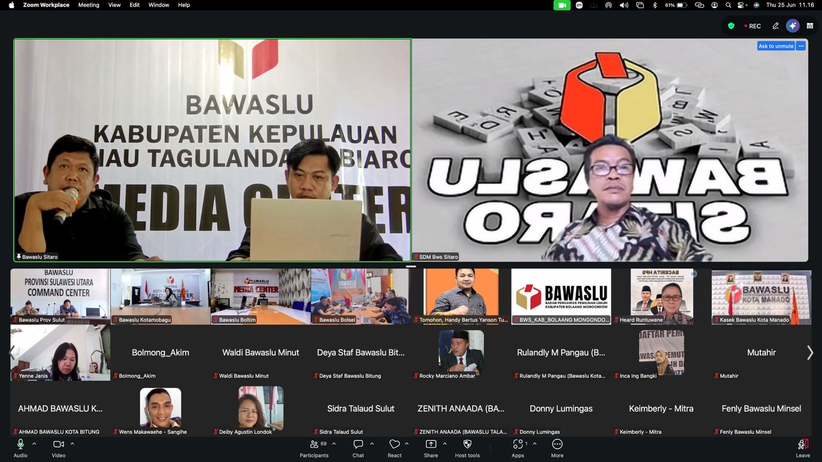 Bawaslu Sitaro narasumber Bacerita HPS bahas Putusan MK 30% keterwakilan perempuan