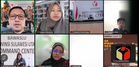 Bawaslu Sitaro Ikuti Penguatan Kapasitas Pengelola Data Pencegahan melalui Form Pencegahan Online