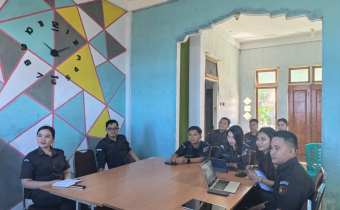 Perkuat Koordinasi Kerja Sekretariat, Bawaslu Sitaro Ikuti Rapat Monitoring