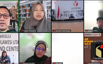 Bawaslu Sitaro Ikuti Penguatan Kapasitas Pengelola Data Pencegahan melalui Form Pencegahan Online